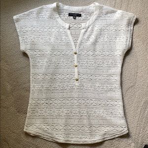 Woven, lace-like blouse, NWOT